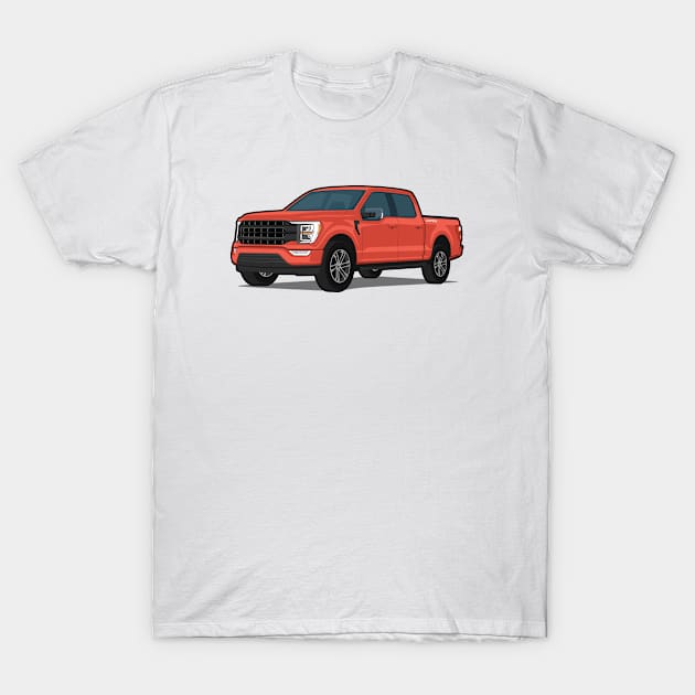 Car truck off road f-150 orange T-Shirt by creative.z